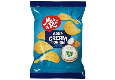 Kartupeļu čipsi MIO&RIO krējuma sīpolu garša 150g