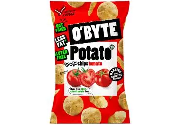Kartupeļu čipsi O'BYTE tomātu 90g