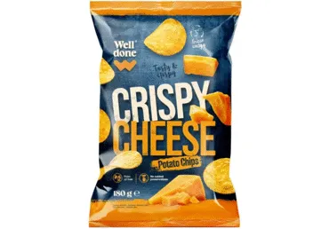 Kartupeļu čipsi WELL DONE siera 180g
