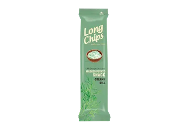 Kartupeļu plāksnes LONGCHIPS ar diļļu un krējuma garšu, 75g