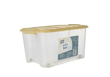 Kaste ar vāku un riteņiem 15L