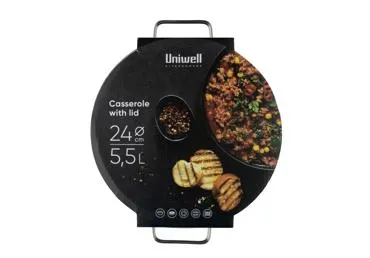 Katls ar vāku UNIWELL 24cm 5,5L