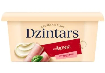 Kausētais siers DZINTARS ar šķiņķi 200g