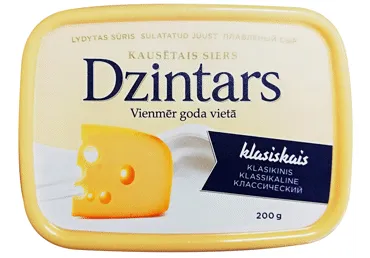 Kausētais siers klasiskais 200g, Dzintars