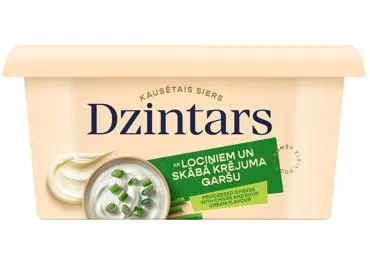 Kausētais siers DZINTARS lociņu-skābā krējuma 200g