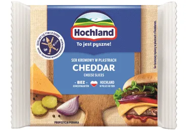 Siers šķēlēs kausētais  CHEDDAR 8gab/130g, Hochland