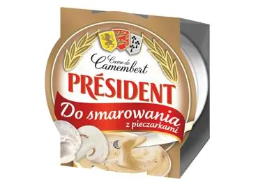 Kausētais siers PRESIDENT ar zaļum.120g