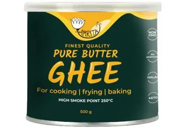 Kausēts sviests Ghee AMRITA 99,8% 500g