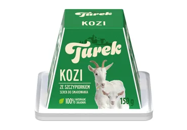 Kazas piena siers Kozi ar zaļ.TUREK 150g