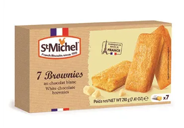 Kēkss ST MICHEL Brownies ar balto šokolādi 210g