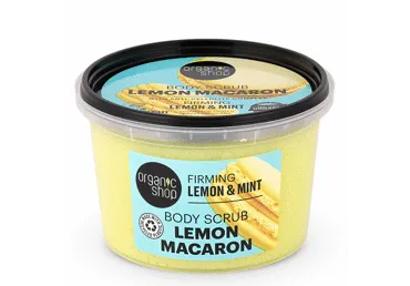 Ķermeņa skrubis ORGANIC SHOP Lemon Macaron 250ml