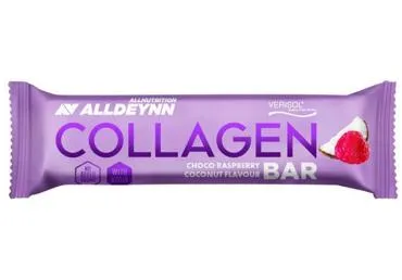 Kolagēna batoniņš šokolādes aveņu kokosriekstu ALLDEYNN 40g
