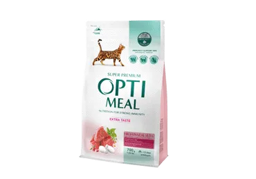 Kompleksā teļa sausā barība kaķiem OPTIMEAL 700g