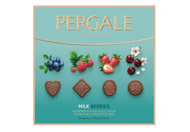 Konfekšu izlase PERGALE Milk Berries 117g