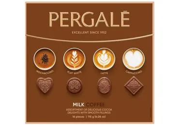 Konfekšu izlase PERGALE Milk Coffee 115g