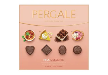 Konfekšu izlase PERGALE Milk Desserts 113g