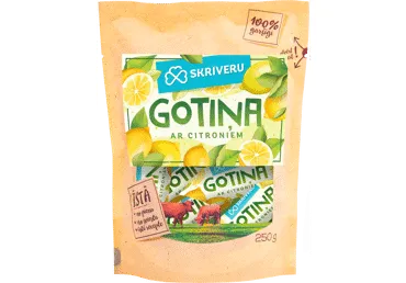 Konfektes Gotiņa citronu SKRĪVERU 250g