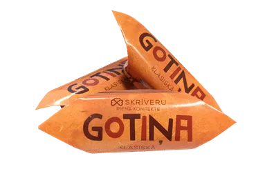 Konfektes Gotiņa SKRĪVERU sver.