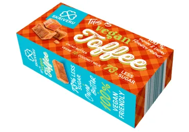 Konfektes SKRĪVERU Vegan Toffee 160g