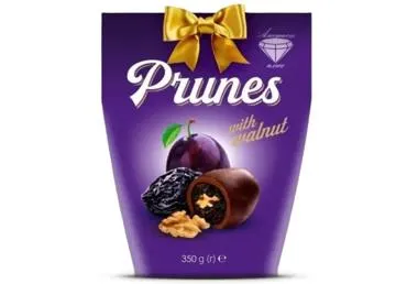 Konfektes šokolādes plūmes ar valriekstiem 350g