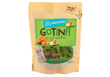 Konfektes Gotiņa ar lazdu riekstiem 250g, Skrīveru