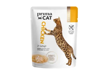 Kons. kaķu bar. PRIMACAT vistas zupa 40g