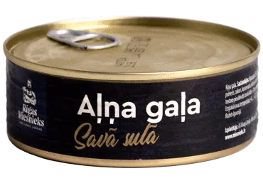 Konservēta aļņa gaļa savā sulā RM 240g