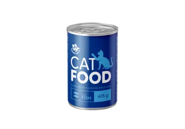 Konservēta kaķu barība HAPPY TAILS ar  zivi 415g