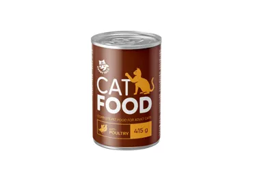 Konservēta kaķu barība HAPPY TAILS vistas gaļas 415g