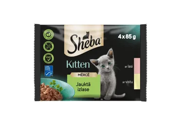 Konservēta kaķu barība jauktā izlase SHEBA 4x85g