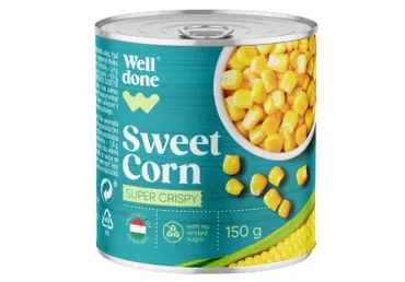 Konservēta kukurūza WELL DONE 150g