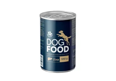 Konservēta suņu barība HAPPY TAILS ar aknām 1,25kg