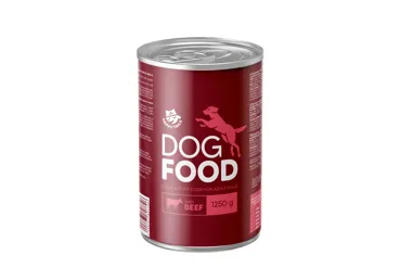 Konservēta suņu barība HAPPY TAILS liellopu 1,25kg