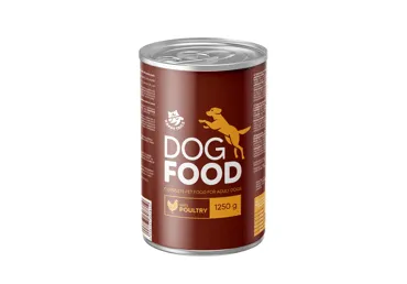 Konservēta suņu barība HAPPY TAILS mājputnu 1,25kg