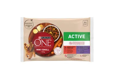 Konservēta suņu barība ONE ar liellopa pīle 4x85g