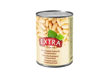 Konservētas baltās pupiņas EXTRA LINE 400g