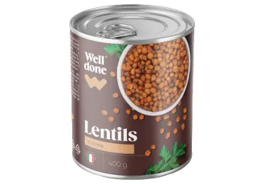 Konservētas lēcas WELL DONE 400g