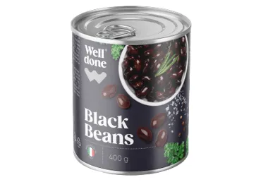 Konservētas melnās pupiņas WELL DONE 400g