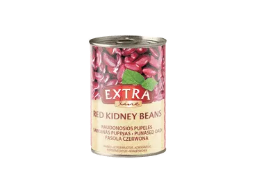 Konservētas sarkanās pupiņas EXTRA LINE 400g