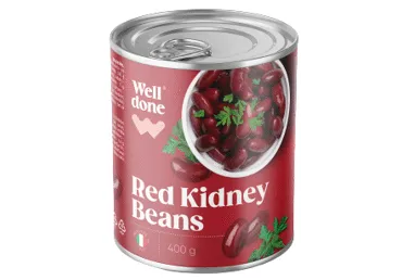 Konservētas sarkanās pupiņas WELL DONE 400g