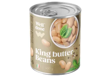 Konservētas sviesta pupiņas WELL DONE 400g