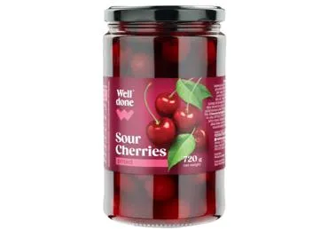 Konservēti ķirši bez kauliņiem WD 720g