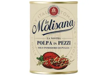 Konservēti smalcināti tomāti LA MOLISANA ar baziliku 400g