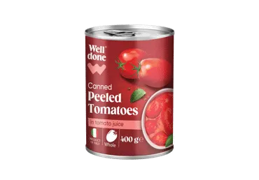 Konservēti tomāti mizoti WELL DONE 400g