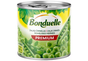 Konservēti zaļie zirnīši Bonduelle 200g/130g