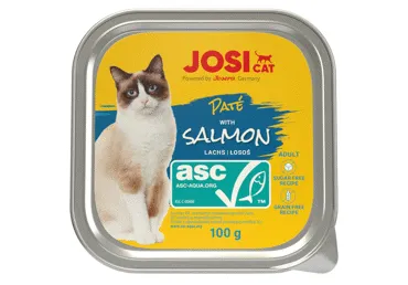 Konservi kaķiem JOSI laša 100g