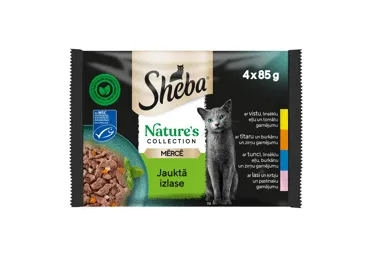 Konservi kaķiem SHEBA Nature`s MIX 4x85g