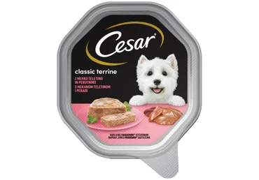 Konservi suņiem CESAR ar liellopu-vistu 150g