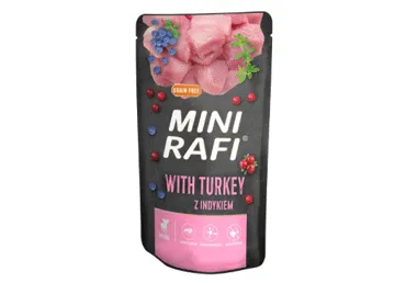 Konservi suņiem RAFI Mini tītara gaļa 150g
