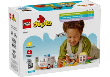 Konstruktors LEGO Ātrā palīdzība un šoferis 10447